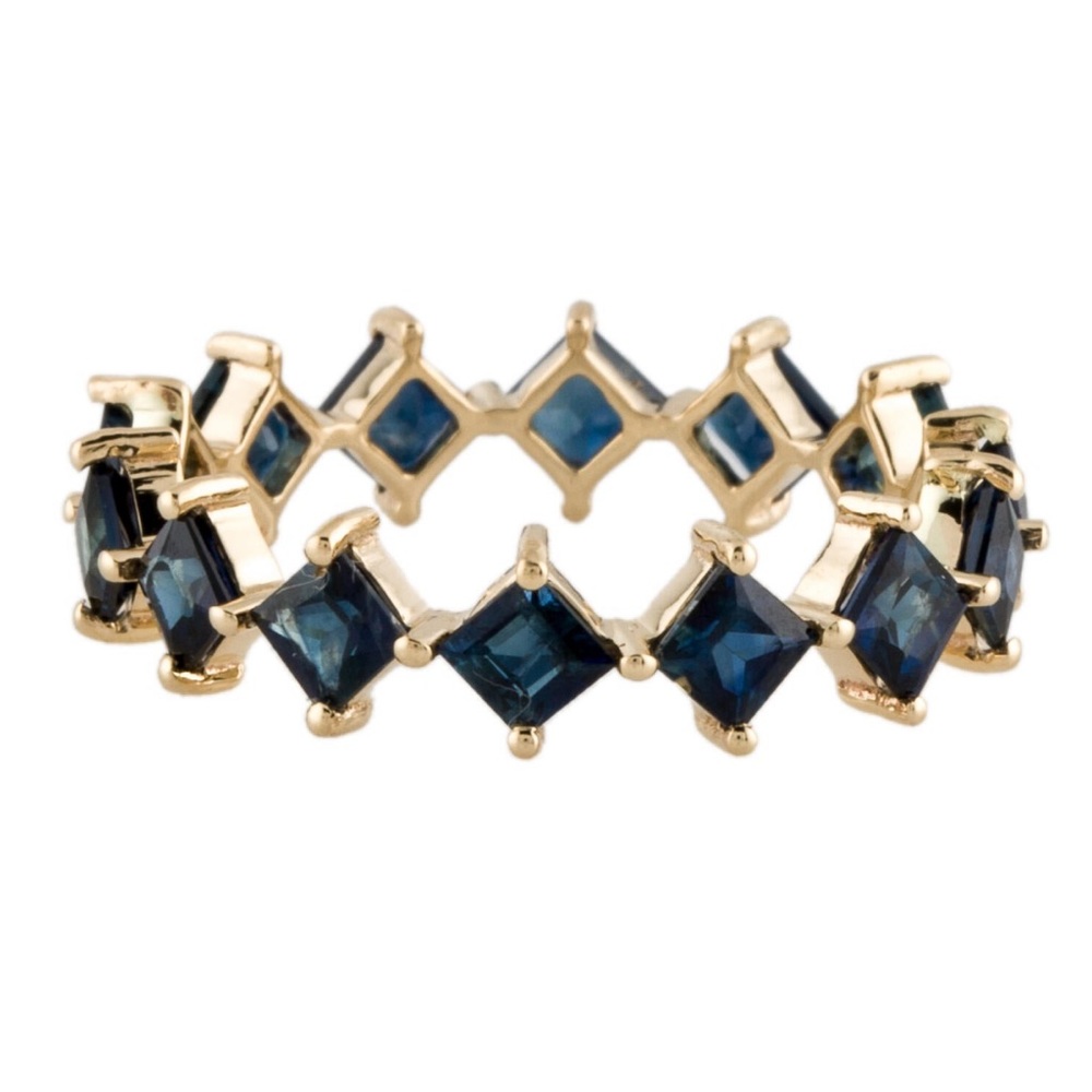 14K 2.25ctw Sapphire Eternity Band